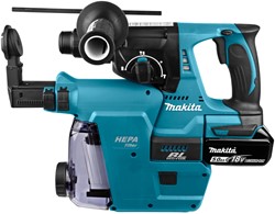 Makita DHR242RTJW accu Combi boorhamer met stofafzuiging | Li-ion 5.0Ah - DHR242RTJW