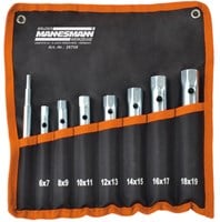 Brüder Mannesmann Pijpsleutelset 8dlg in etui (Hobby) - 26708