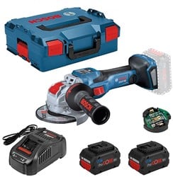 Bosch Blauw GWS 18V-15 C Professional Haakse accuslijpmachine | BITURBO 5.5Ah Procore accu's - 06019H6102