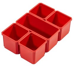 Milwaukee Accessoires Bakjes voor PACKOUT Organiser en Compact Organiser | 5 stuks - 4932478300