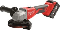 Milwaukee M18 BLSAG125X-402X | M18™ Koolborstelloze 125mm haakse slijper met schuifschakelaar (2x 4.0ah accu's) - 4933492644