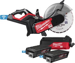 Milwaukee MXF COS350G2FC-802 | MX FUEL accu doorslijpmachine 72V 350mm in contractor bag (2x 8.0Ah MXF XC608 accu + MXF SC snellader) - 4933499772