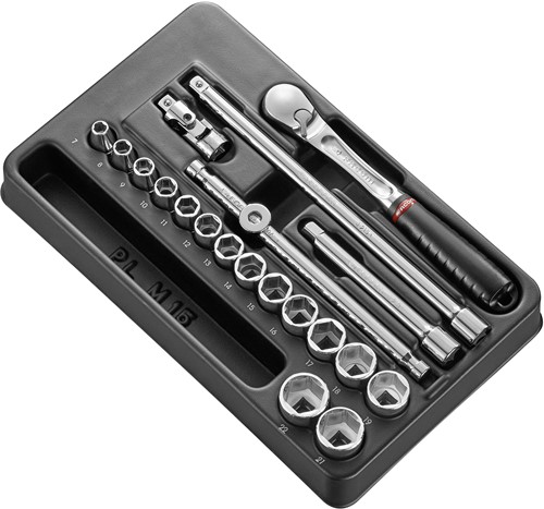 Facom module doppen met ratel 3/8’’ 12-kant - MOD.JL112