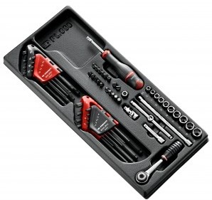 Facom module 1/4” 6-kant doppen - inbussleutels, torx sleutels en metrische bits - MOD.R161-46