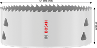 Bosch Accessoires Gatzaag met schroefdraad voor meerdere materialen | 108 x 40 mm - 2608594604-2