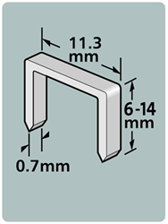 Dutack Niet serie 53 Cnk 14mm blister/1000 st. - 5011016