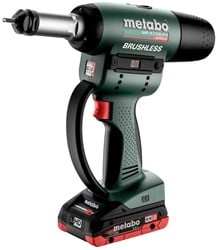 Metabo NMP 18 LTX BL M10 | Accu-Blindklinknagelpistool | 18 V | 2 x 4.0 Ah | Lader ASC 55 | Metabox 145 M - 601788800