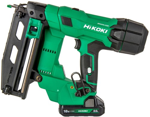 Hikoki NT1865DSA WXZ ACCU SPIJKERAPPARAAT | 18V | 16 GAUGE | Inclusief 2x 18V 2,0Ah en 1x oplader in HSC IV koffer - NT1865DSAWXZ