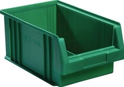 LA-KA-PE Magazijnbak | L330xB213xH150 mm | PP groen | 10 stuks - 01550 02 03 01550 02 03