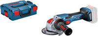 Bosch Blauw GWX 18V-15 C Professional Accu Haakse slijper | X-LOCK | BITURBO | zonder accu's en lader in L-BOXX - 06019H6400