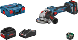 Bosch Blauw GWS 18V-15 C Professional Haakse accuslijpmachine | BITURBO met 8.0Ah accu's - 06019H6101