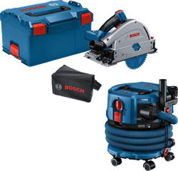 Bosch Blauw GKT 18V-52 GC Professional Accu-invalzaag + GAS 18V-12 MC | Zonder acccu's en lader - 0615A5004N