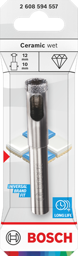 Bosch Accessoires Keramisch Natboor | 12 x 10 x 30 mm - 2608594557-3