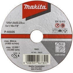 Makita Doorslijpschijf 230x1,9mm alu - B-45369 (10 stuks)