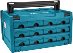 Makita Accessoires MAKSTOR 3.12 M-box Systainer met 12 laden - 395x295x215 mm - P-84327 - P-84327