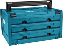 Makita Accessoires MAKSTOR 3.6 M-box Systainer met 6 laden - 395x295x215 mm - P-84333 - P-84333