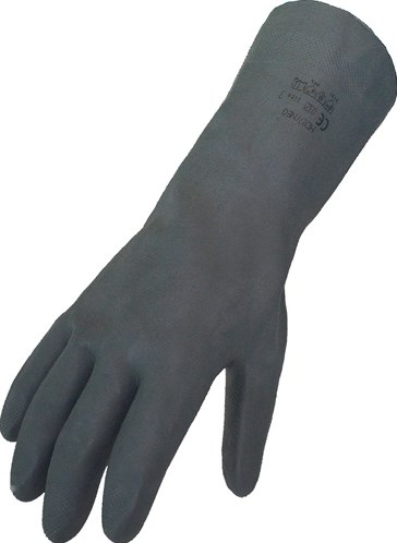 Asatex chemicaliënhandschoen | maat 8 zwart | en 388, en 374 | psa-categorie iii | 10 paar - 3470/8 3470/8
