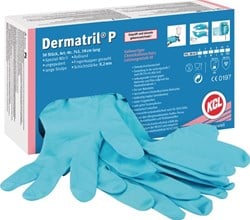 Honeywell Wegwerphandschoen | maat 9 blauw | nitril | EN 374, EN 455 PSA-categorie III | 50 stuks - 074309082C 074309082C