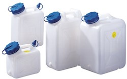 Hunersdorff Jerrycans met wijde hals | 11 l HD-PE met extra tuit | H426xB264xD132 mm | 1 stuk - 818110 - 818110