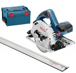 Bosch Blauw GKS 55+ GCE cirkelzaag | met 1600mm geleiderail |  in L-Boxx - 0601682103