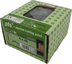 pgb-Europe PFS+ | RVS Spaanplaatschroef PFS+ VZK-T Ø 4,0x45 A2 - 200 stuks - PFWVTGA00004000453