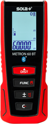 SOLA Laserafstandsmeter Metron 60 BT 0,05-60m, nauwkeurigheid +/-1,5mm - 71027101