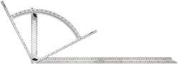 SOLA Aftekenhaak Alpha 800x400mm RVS AW800 met gradenboog, aftekengaten en mm-maatv - 56905001