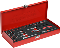 Gedore RED | R49004033 | Dopsleutelset | 1/4” | 4-13 mm | 32-Delig - R49004033-2