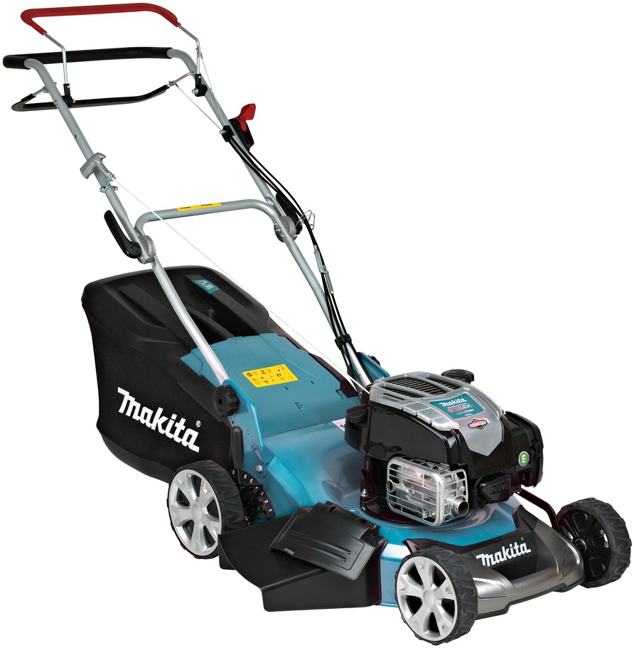 Benzine grasmaaier met mulchfunctie