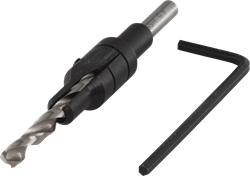 Wolfcraft Voorboor | Met verzinkboor | Ø4,5-11mm | 1 stuk - 2511000
