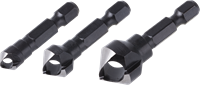 Wolfcraft Dwarsgatverzinkboren | Ø8, 12, 16mm | 3 stuks - 4375000