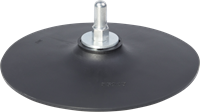 Wolfcraft Steunschijf | Rubber | 6mm schacht | Ø125mm | 1 stuk - 2020000