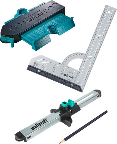 Wolfcraft Gereedschapsset | Voor het inpassen van laminaat- en designvloeren | 1 set - 6976000