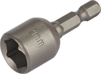 Wolfcraft Dopsleutel CV | L=50 mm | SW 12 | 1 stuk - 1380000