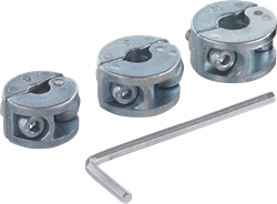 Wolfcraft Dieptestops | Voor boren | Ø6, 8, 10mm | 3 stuks - 2755000