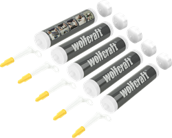 Wolfcraft Lege patronen | Inhoud 310ml | 5 stuks - 4044100