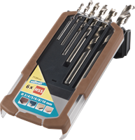 Wolfcraft Houtspiraalboorset | HSS | Ø3–10mm | 6-delig | 1 set - 7120000