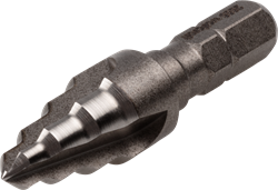 Wolfcraft HSS-getrapte boor | 6-kant | Ø6, 8, 10mm | 1 stuk - 2555000