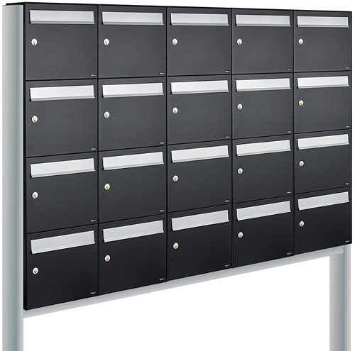 Allux Flow Set 5-Breed, 4-Hoog Op Statief Zwart - 40040070_5x4s