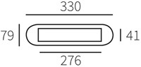 Mariani Aart Chroom 330X79Mm - 90660015-2