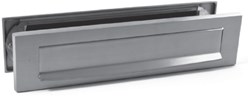 Mariani Briefplaat Combinatie Rechthoek Mat Chroom - 91182017