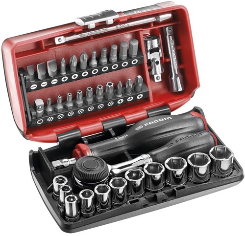 Facom Doppendoos met ratel met draaiend heft 1/4" - R.360NANOPB