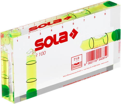 SOLA Architecten waterpas 100x50x15mm R 100 Display van 10 stuks (kim waterpas) - 01622142