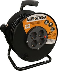 Relectric kabelhaspel 50 mtr 3x1,5mm - RELEC492183 RELEC492183