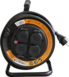 Relectric kabelhaspel 25 mtr 3x1,5mm NEOPREEN - RELEC493760 - RELEC493760