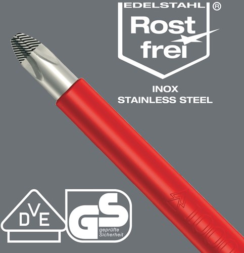 Wera 3160 i VDE Zaagsnede-Schroevendraaier, RVS, 0.6 x 3.5 x 100 mm - 1 stuk(s) - 05022730001-2