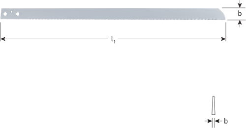 Rotec Lucht-decoupeerzaagbladen 300x25x1,5 mm/16tpi (63) - 5170015