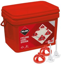 Rubi Cyclone Level Starterskit | 1,5 mm | 3 - 18 mm | 100 caps + 300 strips - 35964