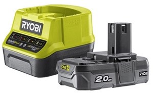 Ryobi Accessoires 5133003368 RC18120-120 Accu One 18 Volt 2.0 Ah Li Ryobi Accessoires 5133003368 RC18120-120 Accu One 18 Volt 2.0 Ah Li