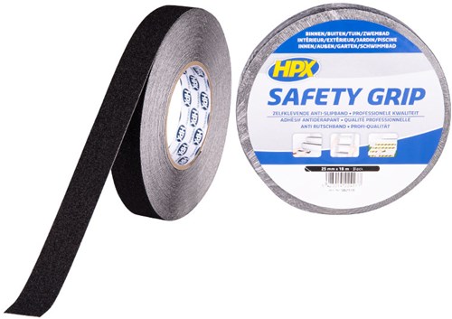 HPX Anti-slip tape | Zwart | 25mm x 18m - SB2518 | 12 stuks SB2518